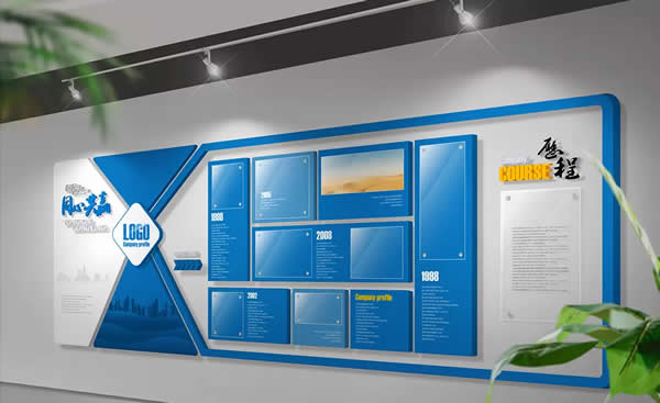企業背景形象墻標識牌設計制作